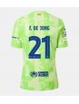 Barcelona Frenkie de Jong #21 Ausweichtrikot 2024-25 Kurzarm